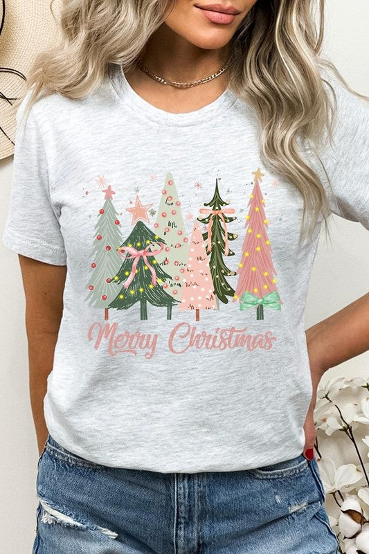 Coquette Christmas Trees Graphic Tee